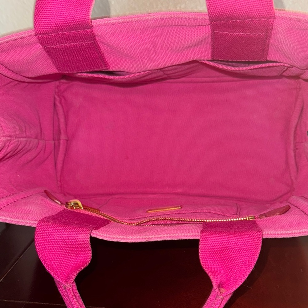 Prada Pink Canvas Tote Bag - Picture 3 of 9